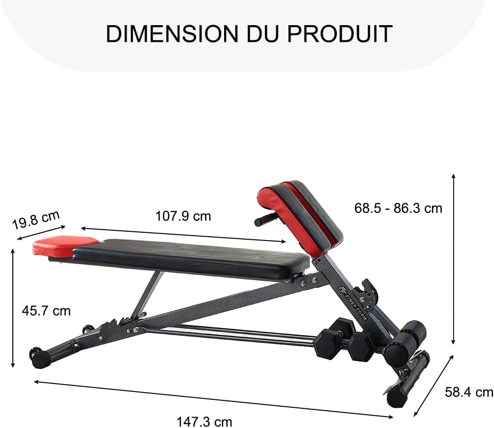 Multi-Functional Gym Bench for Full All-in-One Body Workout