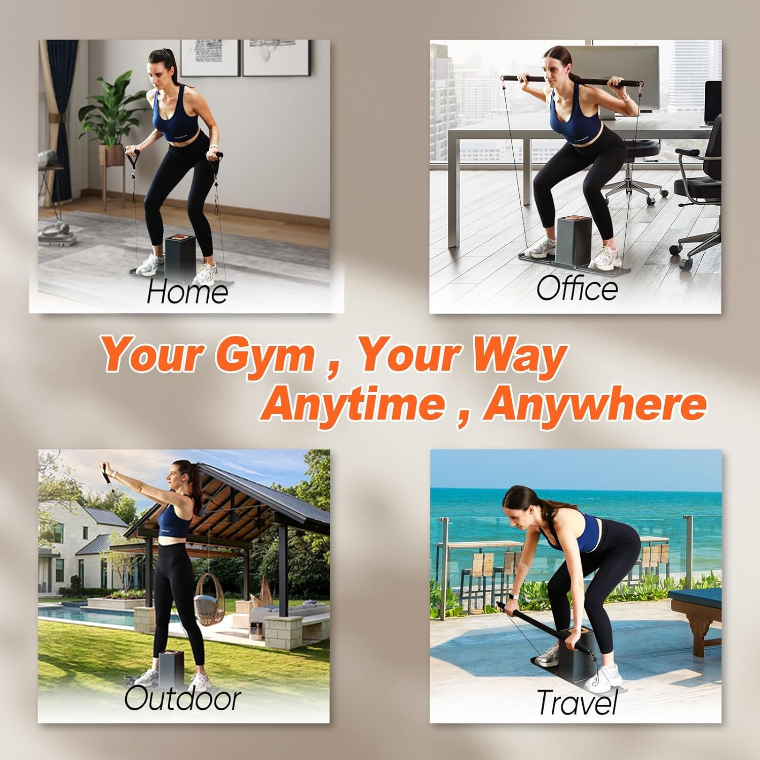 Smart Home Gym Portable & Foldable Strength Training Cube Machine