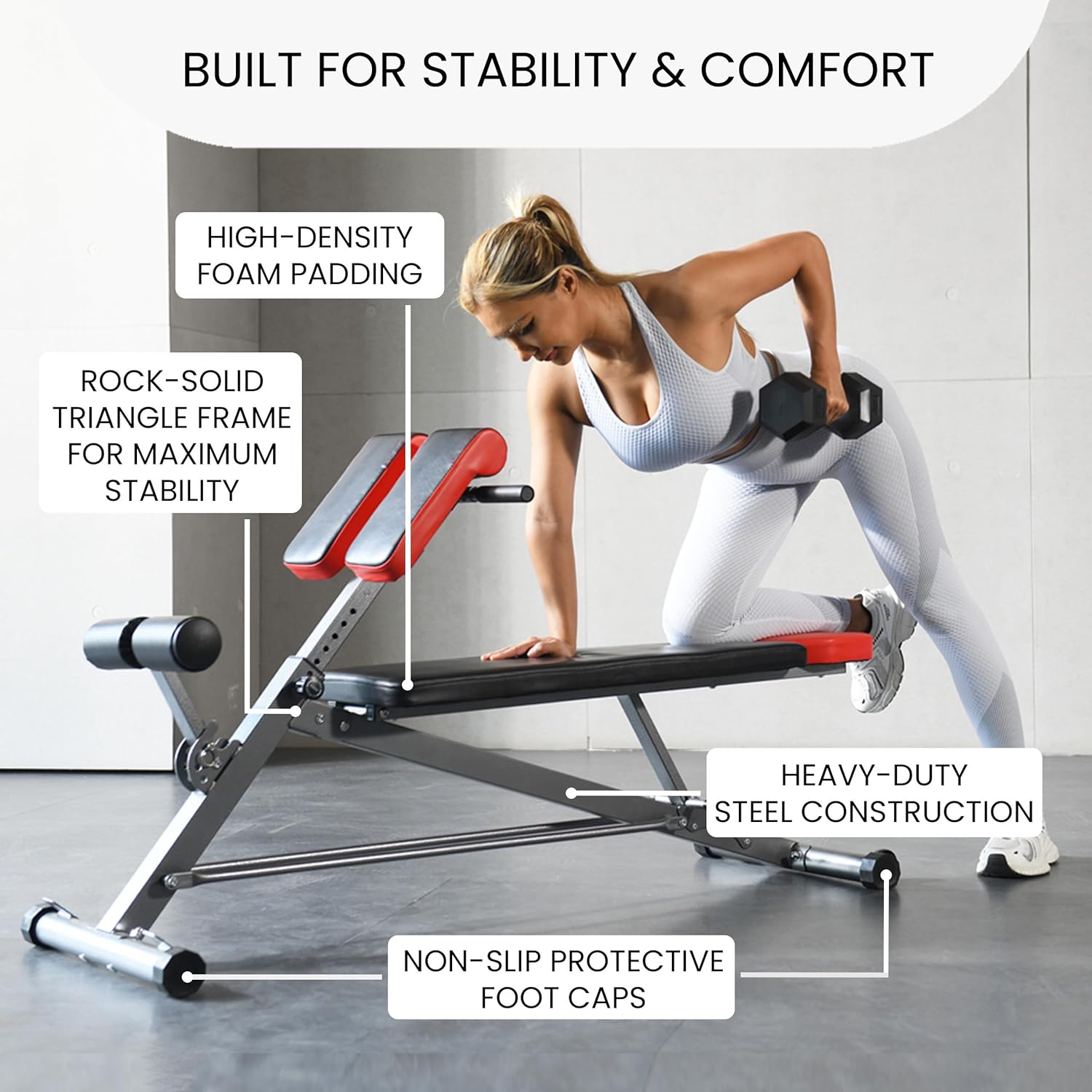 Multi-Functional Gym Bench for Full All-in-One Body Workout
