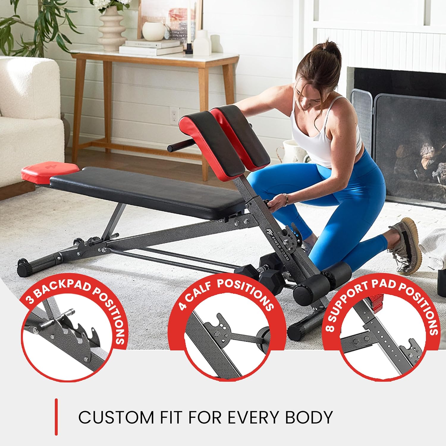Multi-Functional Gym Bench for Full All-in-One Body Workout